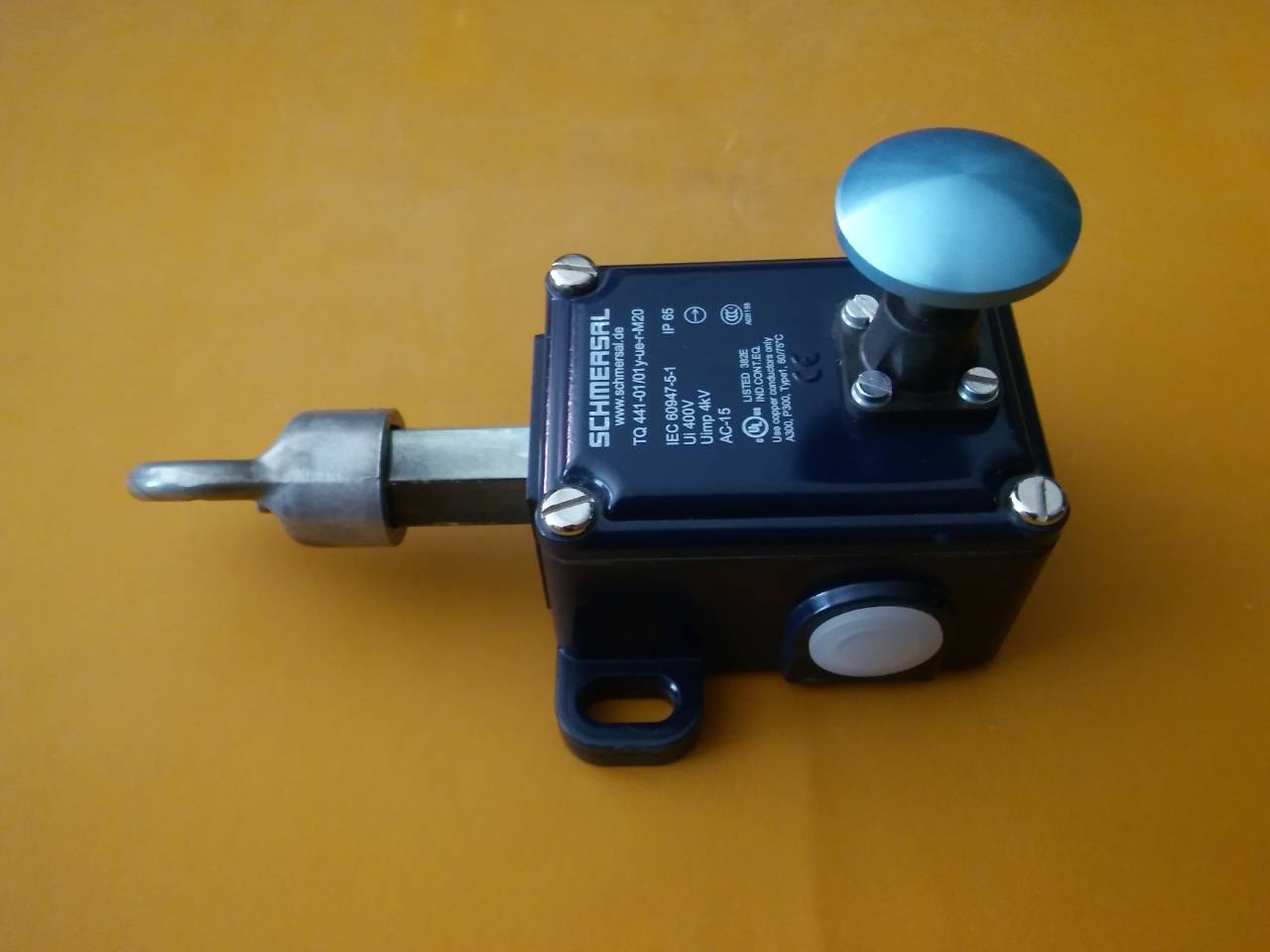 SCHMERSAL TQ 441-01-01Y-UE-R-M20 IEC 60947-5-1 SIFIR KUTULU SAFETY CABLE PULL SWITCH METAL ÇEKMELİ TEL ANAHTARI