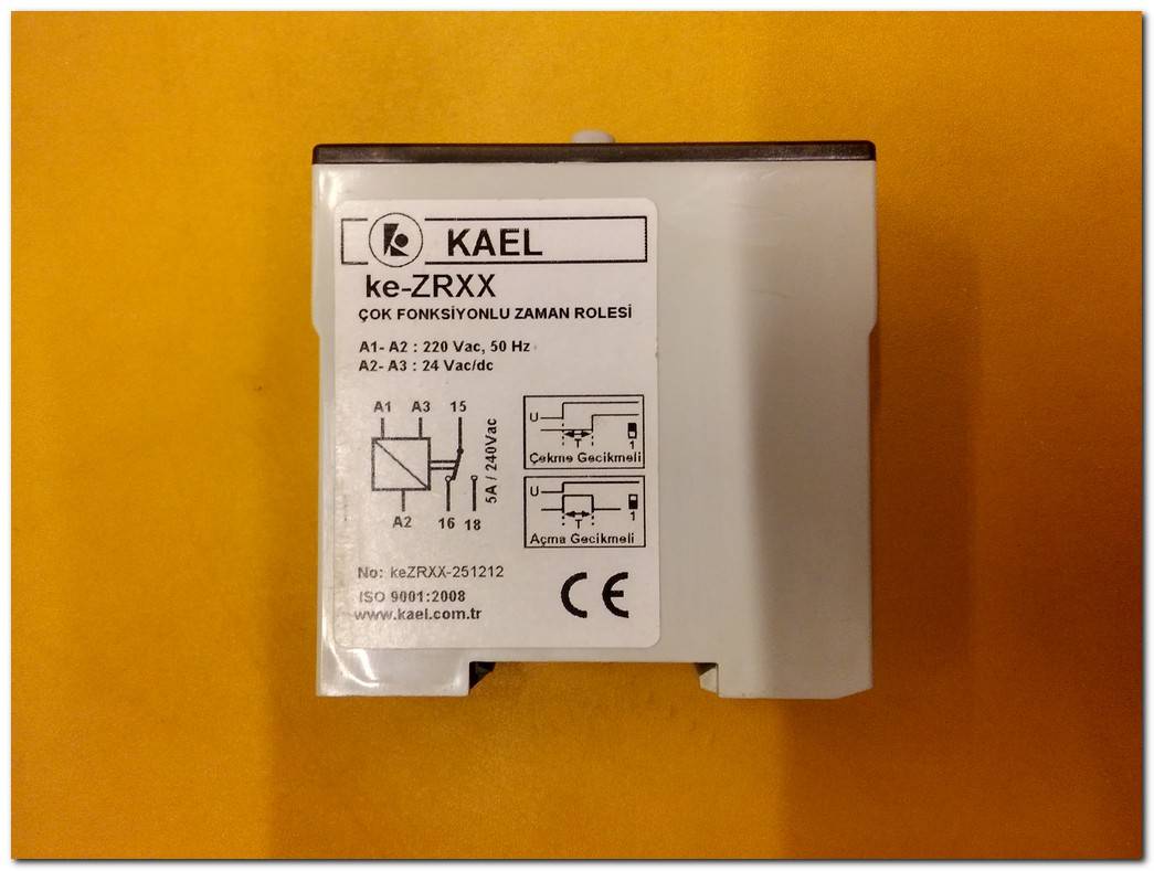 KAEL KE-ZRXX SIFIR KUTULU ÇOK FONKSİYONLU ZAMAN RÖLESİ KEZRXX-251212