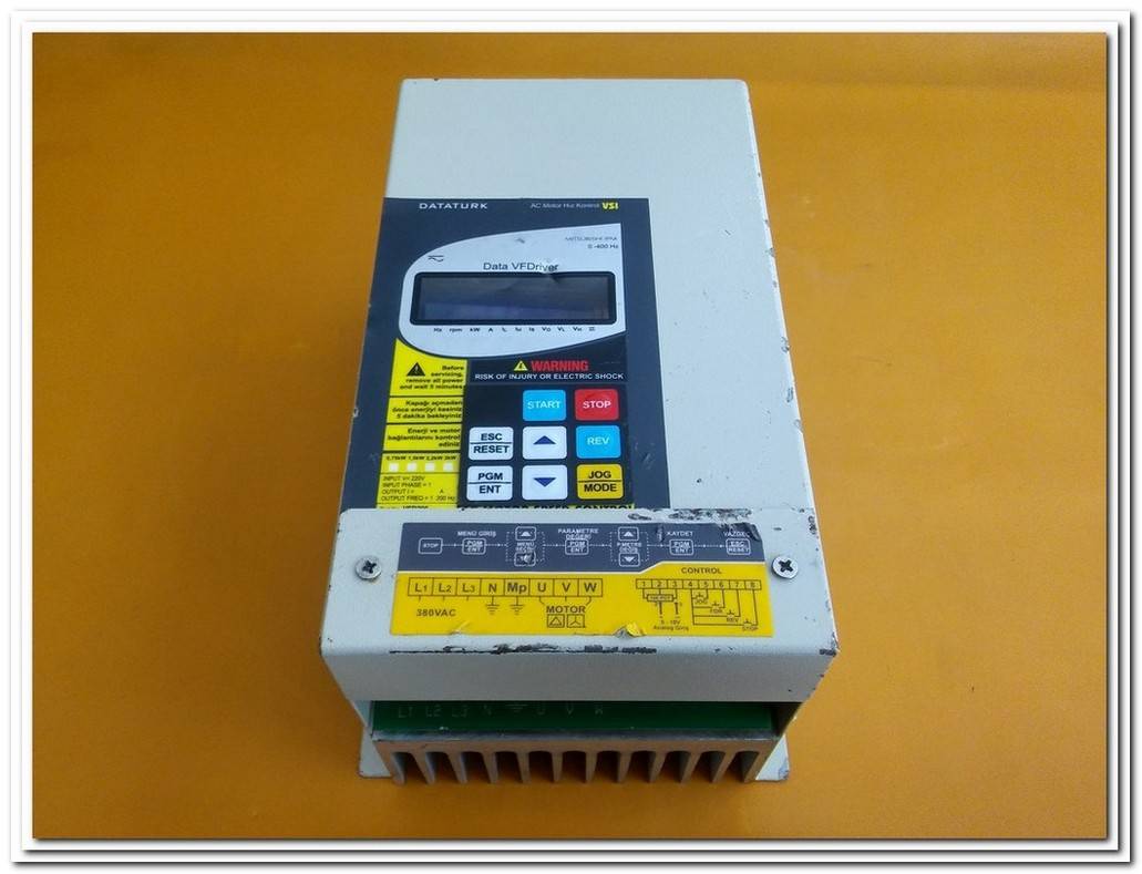 DATATURK 4KW MITSUBISHI IPM AC MOTOR SÜRÜCÜ DATA VFDRİVER AC MOTOR HIZ KONTROL VSI