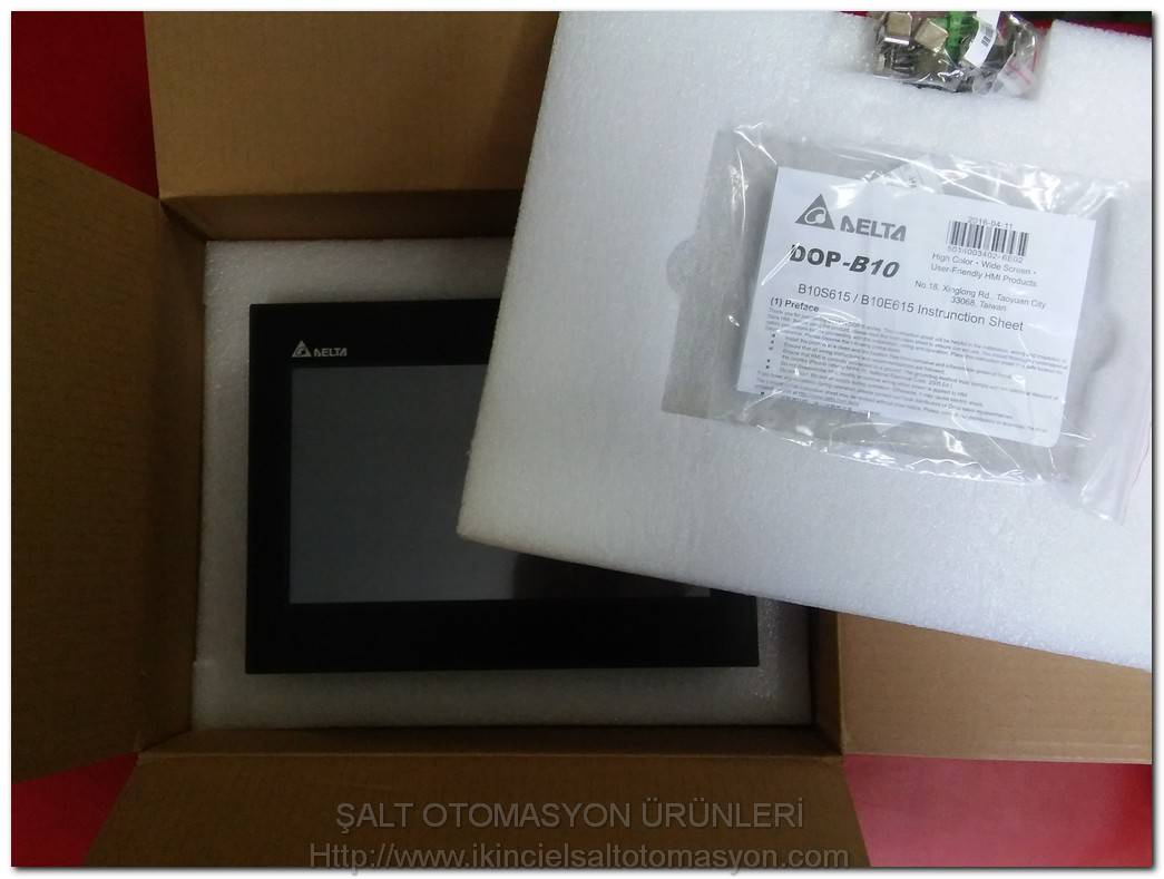 DELTA DOP-B10E615 ETHERNET TOUCH PANEL SIFIR KUTULU DOKUNMATİK OPERATÖR PANEL