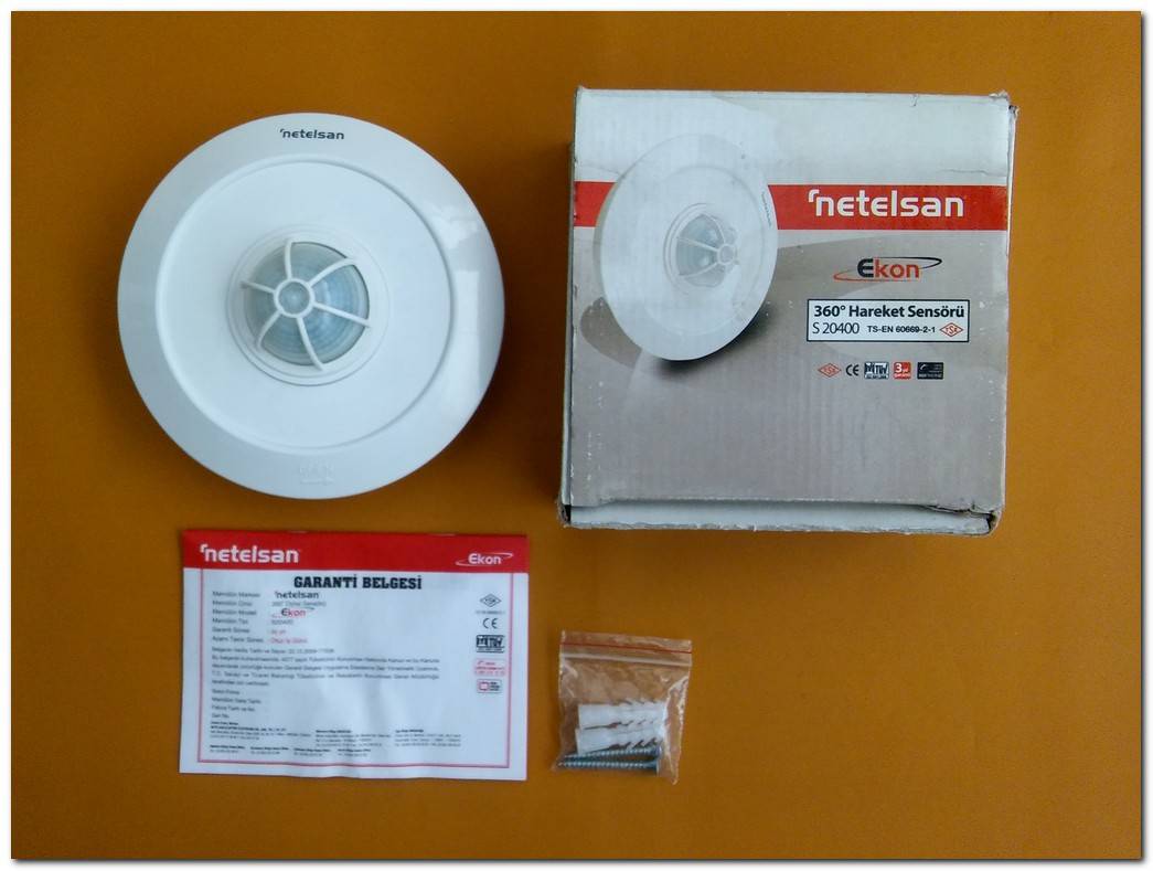 NETELSAN S 20400 TAVAN TİPİ SIFIR KUTULU 360 DERECE HAREKET SENSÖRÜ TS-EN 60669-2-1