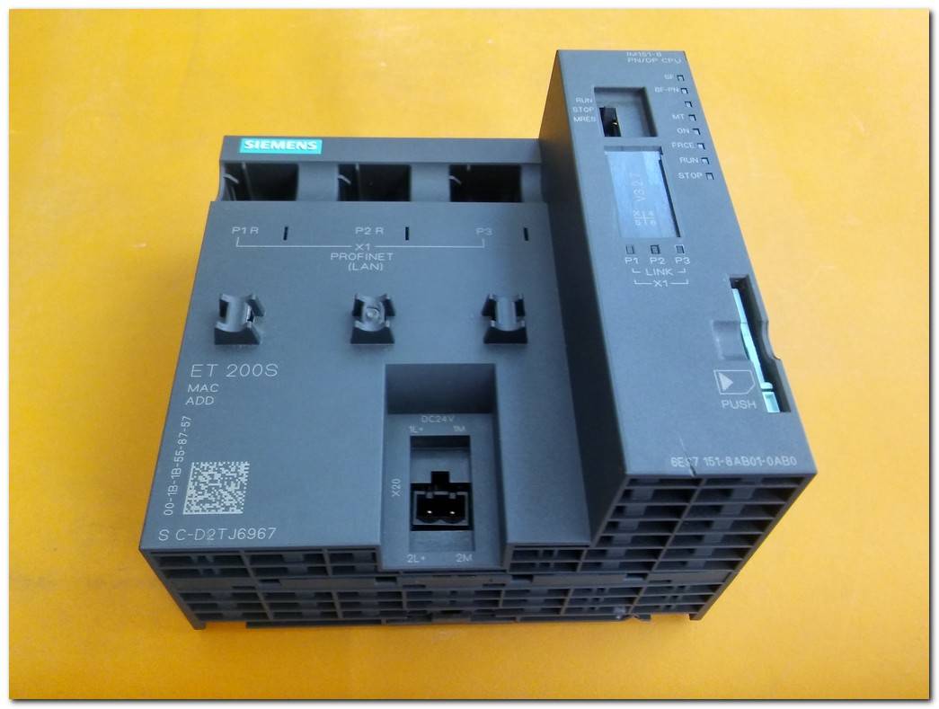 SIEMENS 6ES7 151-8AB01-0AB0 ET 200S IM151-8 PN-DP CPU SIMATIC S7 PLC