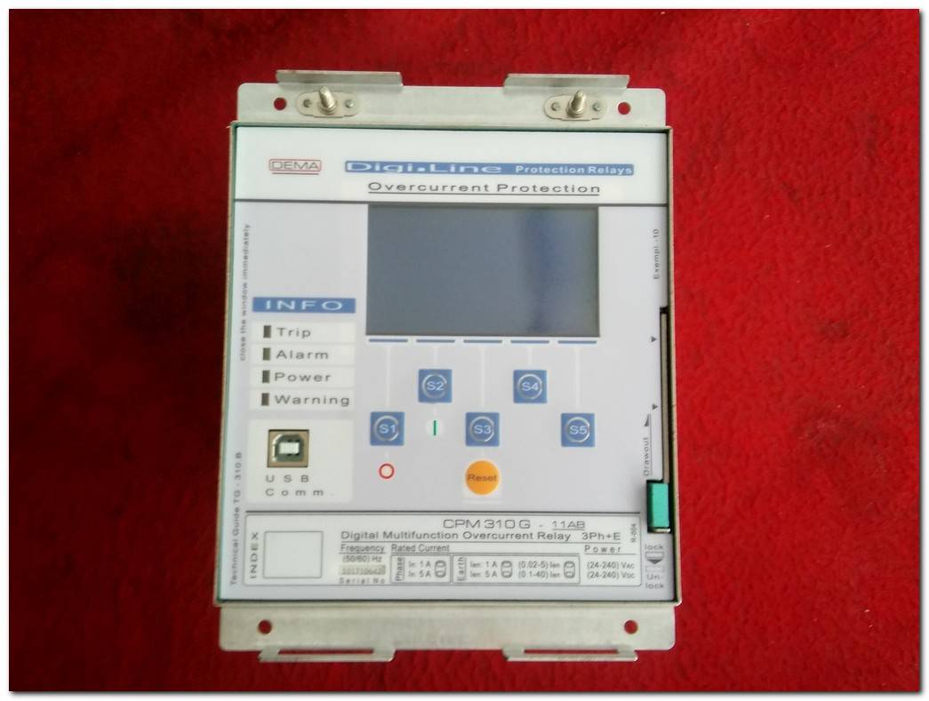 DEMA CPM310G CPM310G-11AB DİGİTAL MULTİFUNCTİON OVERCURRENT RELAY 3PH-E DİGİ-LİNEPROTECTİON RELAY DİJİTAL AŞIRI AKIM KORUMA RÖLESİ