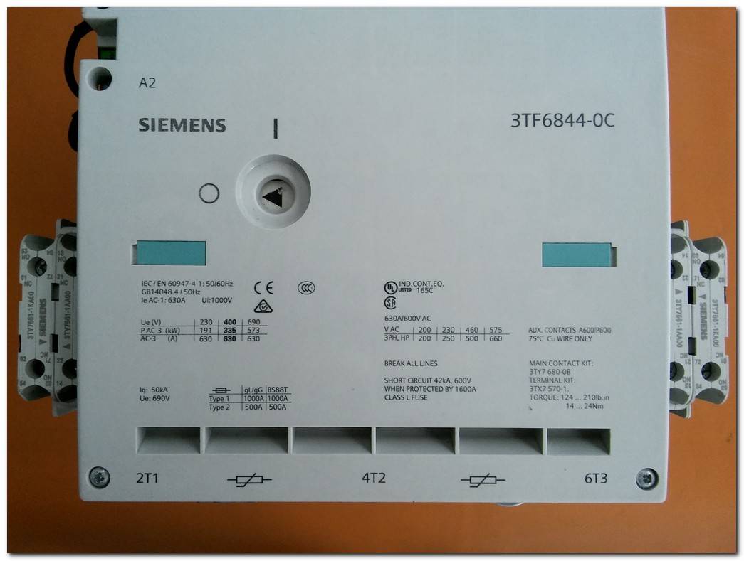SIEMENS 3TF68 3TF6844-0C 630A KONTAKTÖR 3TF6844-0CM7 TAMİR TAKIMI STOKLARIMIZDA