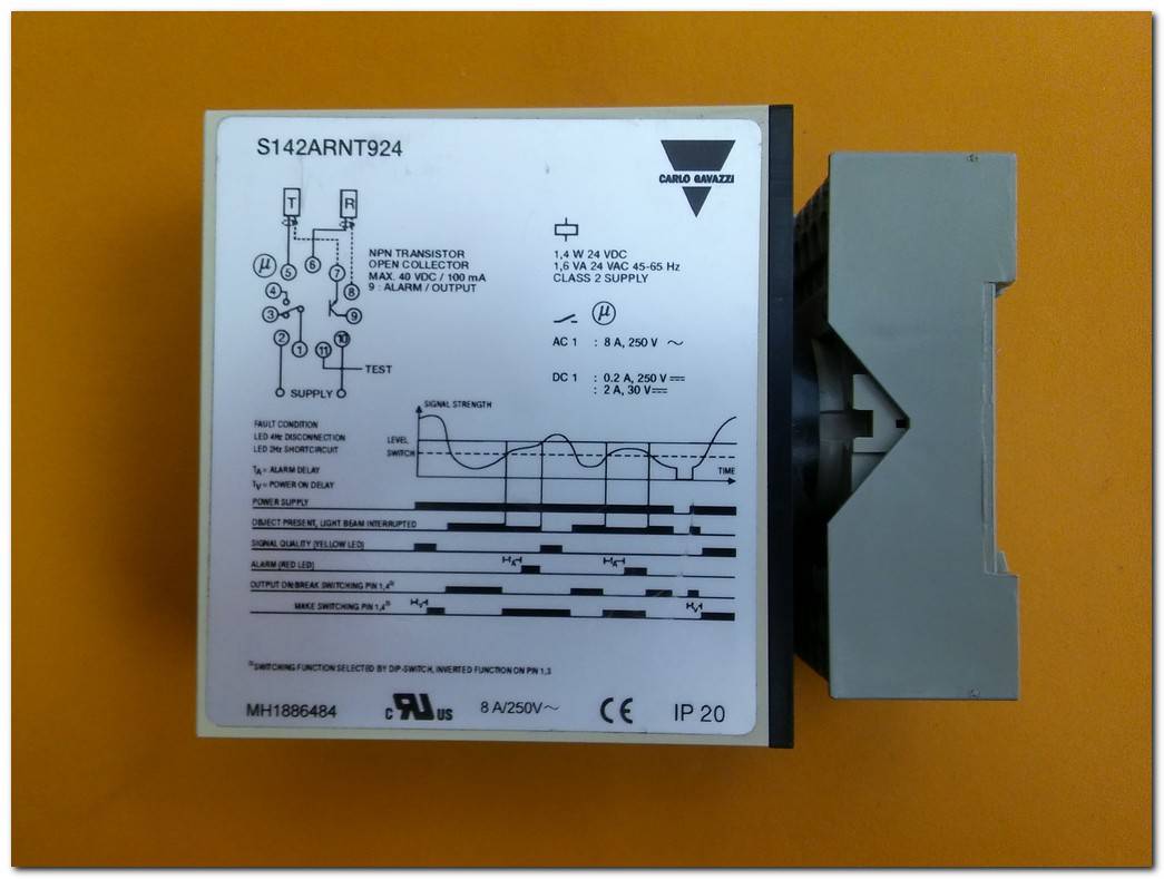 CARLO GAVAZZİ S142ARNT924 FAZ İZLEME RÖLESİ FOTOELEKTRİK SENSÖR AMPLİFİKATÖR