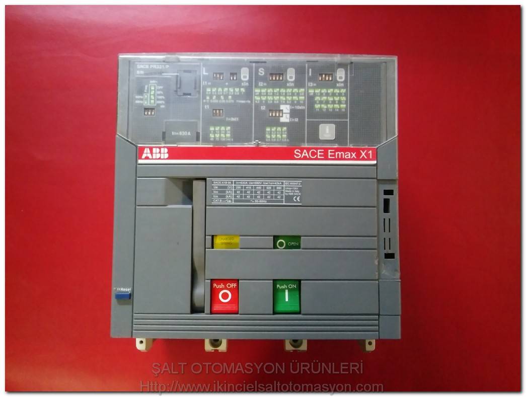 ABB SACE EMAX X1 SACE X1B 06 SACE PR331/P SACE PR331/P 630A TMŞ DEVRE KESİCİ ŞALTER