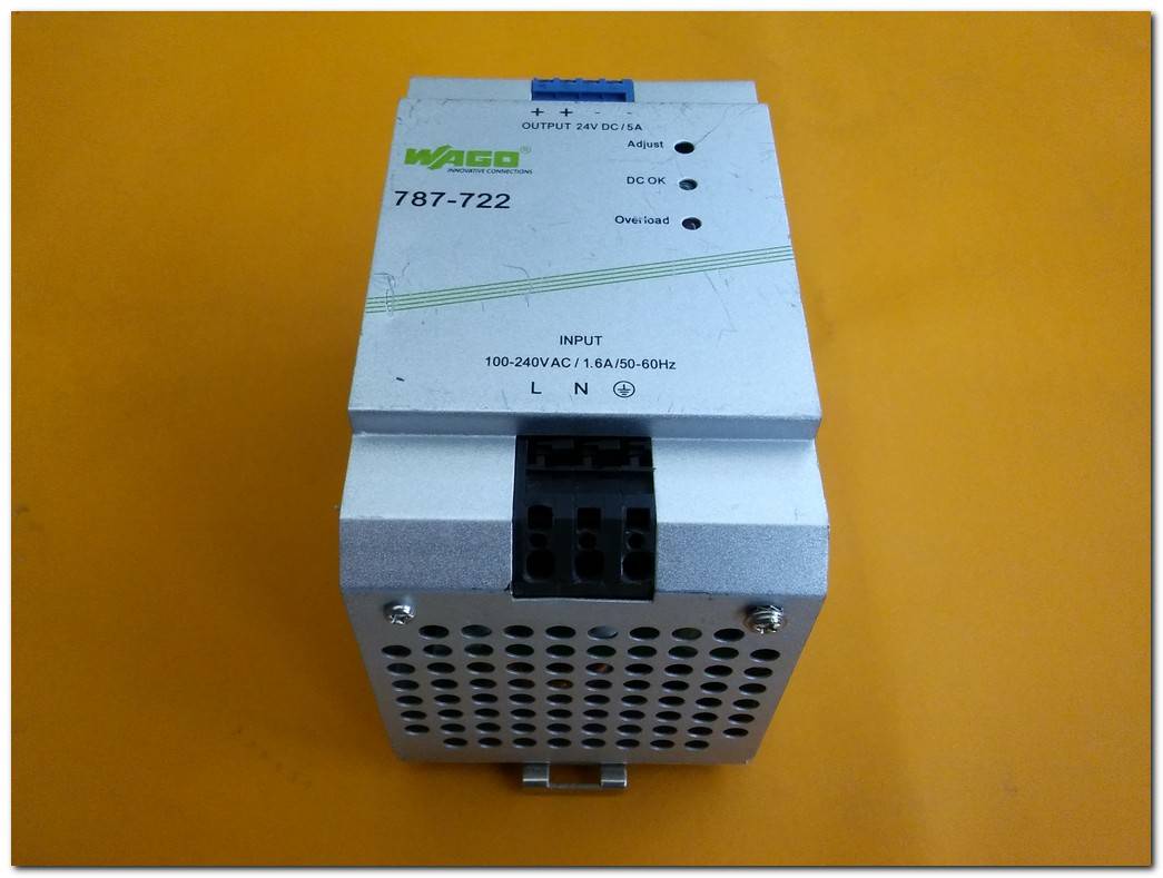 WAGO 787-722 SWİTCHED MODE POWER SUPPLY 24VDC 5A GÜÇ KAYNAĞI