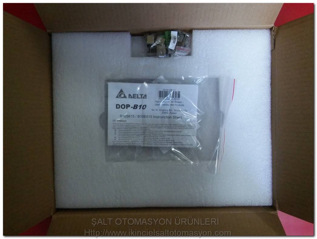 DELTA DOP-B10E615 ETHERNET TOUCH PANEL SIFIR KUTULU DOKUNMATİK OPERATÖR PANEL