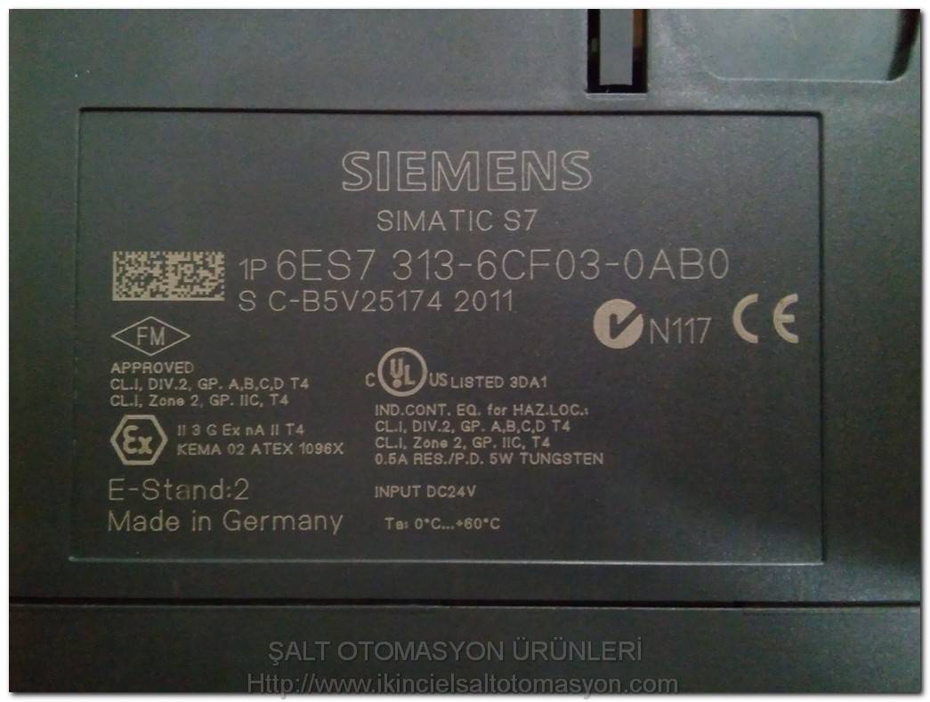 SIEMENS 6ES7 313-6CF03-0AB0 6ES7313-6CF03-0AB0 SIMATIC S7-300 KOMPAKT CPU PLC