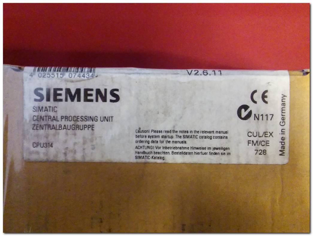 SIEMENS 6ES7 314-1AG13-0AB0 CPU314 PLC CPU SIFIR KUTULU
