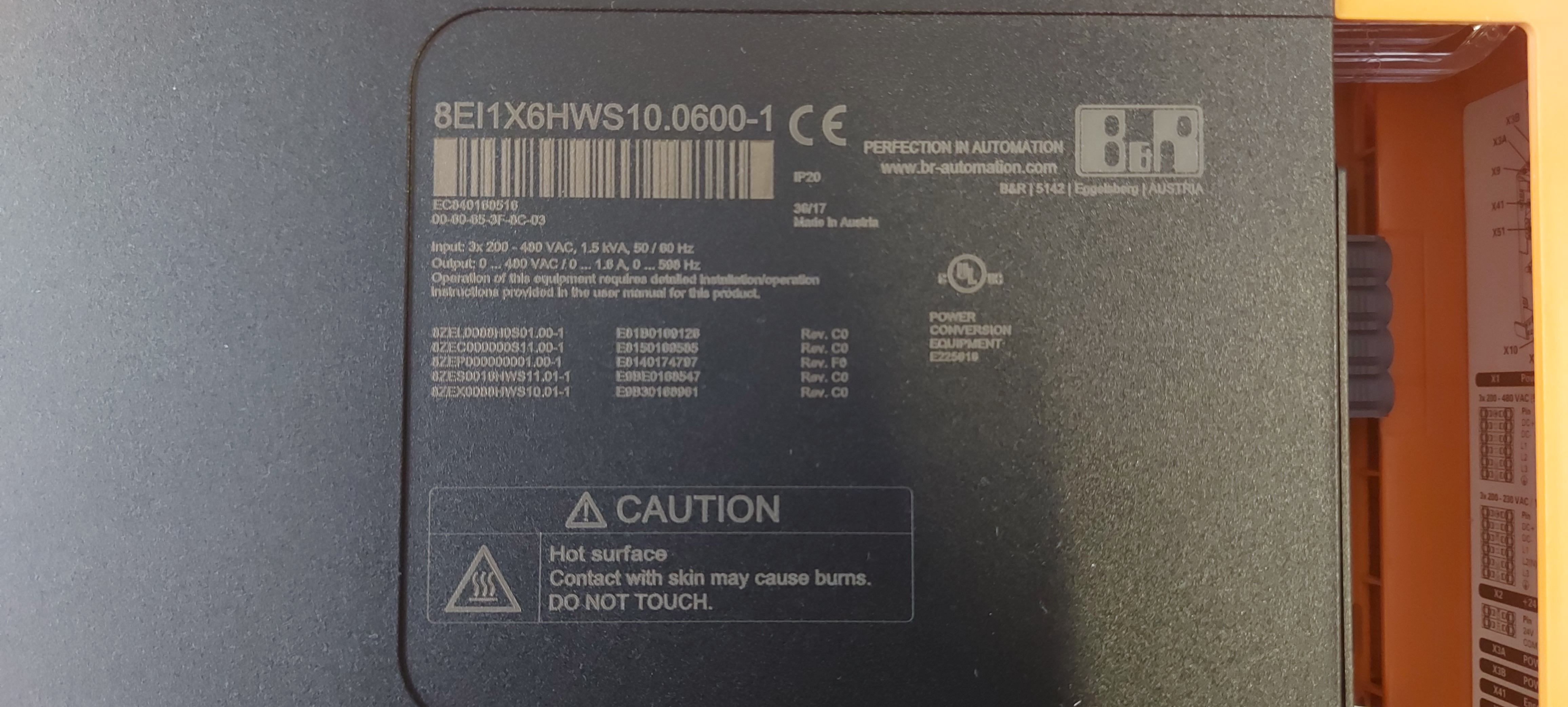 8EI1X6HWS10.0600-1 ACOPOS P3