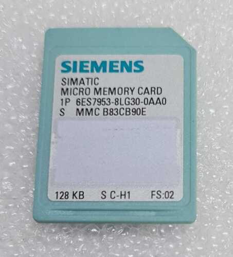 SIEMENS 6ES7953-8LG30-0AA0 6ES7 953-8LG30-0AA0 PLC 128 KB MEMORY CARD